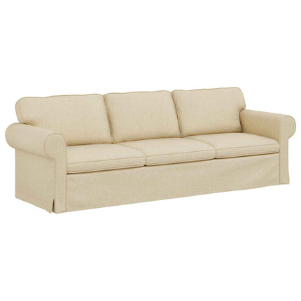 Soffa Kräm 245 x 82 x 80 cm tyg