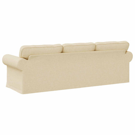 Soffa Kräm 245 x 82 x 80 cm tyg