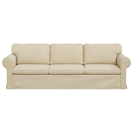 Soffa Kräm 245 x 82 x 80 cm tyg