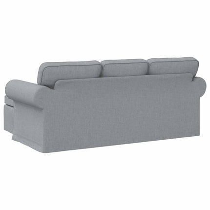 Soffa Ljusgrå 195 x 138 x 80 cm tyg