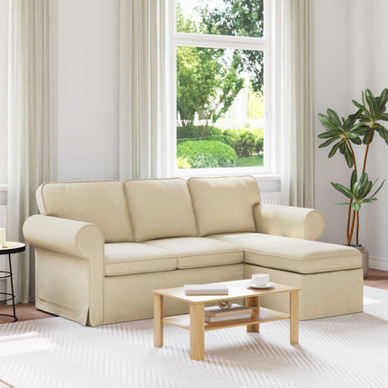 Soffa Kräm 195 x 138 x 80 cm tyg
