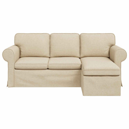 Soffa Kräm 195 x 138 x 80 cm tyg