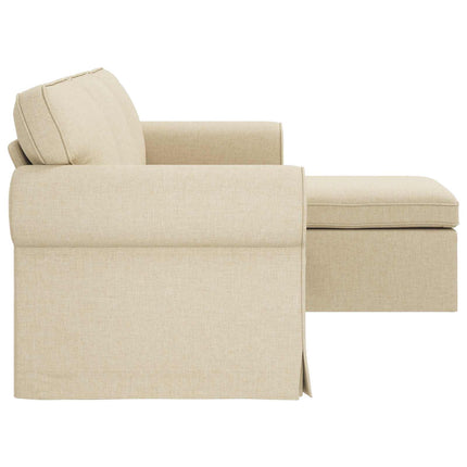 Soffa Kräm 195 x 138 x 80 cm tyg