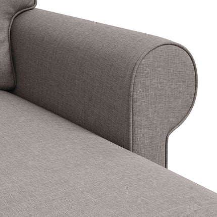 Soffa Taupe 215 x 138 x 80 cm tyg