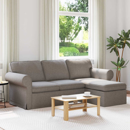 Soffa Taupe 215 x 138 x 80 cm tyg