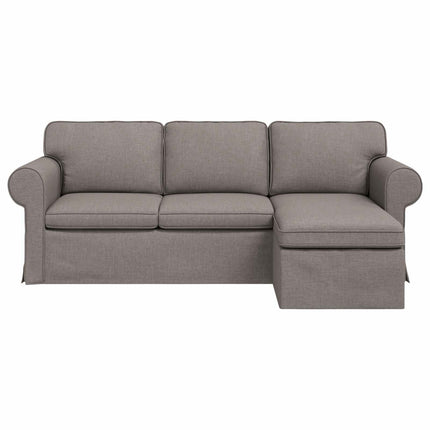 Soffa Taupe 215 x 138 x 80 cm tyg