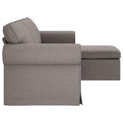 Soffa Taupe 215 x 138 x 80 cm tyg