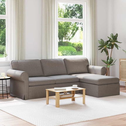 Soffa Taupe 245 x 138 x 80 cm tyg