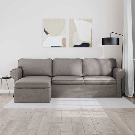 Soffa Taupe 245 x 138 x 80 cm tyg
