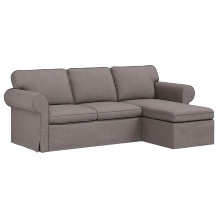 Soffa Taupe 245 x 138 x 80 cm tyg