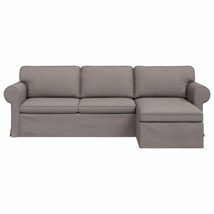 Soffa Taupe 245 x 138 x 80 cm tyg