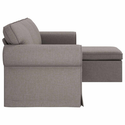 Soffa Taupe 245 x 138 x 80 cm tyg