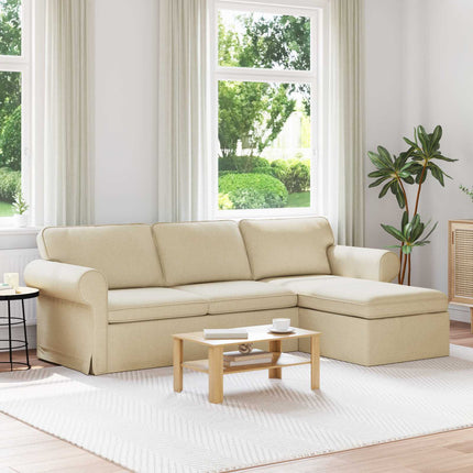 Soffa Kräm 245 x 138 x 80 cm tyg