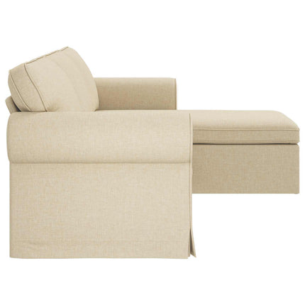 Soffa Kräm 245 x 138 x 80 cm tyg