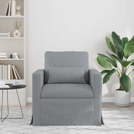 Soffa Ljusgrå 78 x 78 x 80 cm tyg