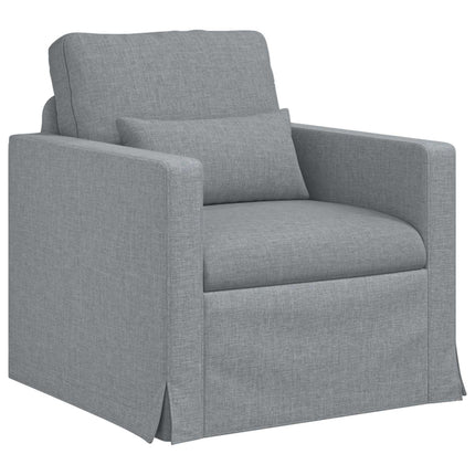 Soffa Ljusgrå 78 x 78 x 80 cm tyg