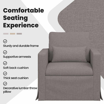 Soffa Taupe 78 x 78 x 80 cm tyg