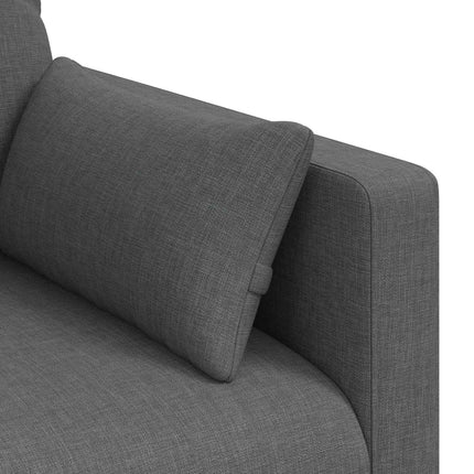Soffa Mörkgrå 139 x 78 x 80 cm tyg