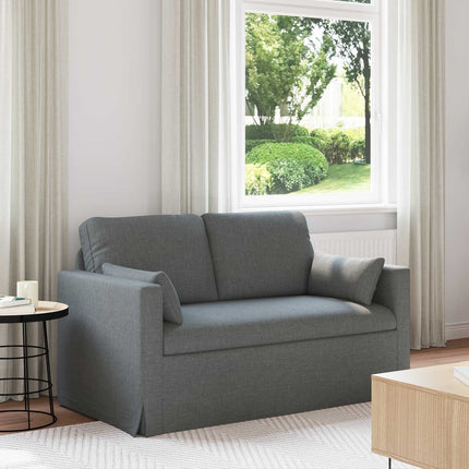 Soffa Mörkgrå 139 x 78 x 80 cm tyg