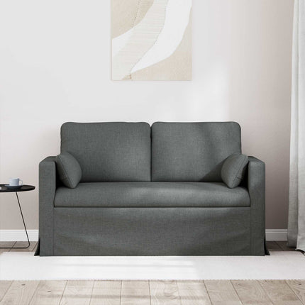 Soffa Mörkgrå 139 x 78 x 80 cm tyg