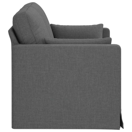 Soffa Mörkgrå 139 x 78 x 80 cm tyg