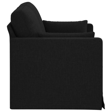 Soffa Svart 139 x 78 x 80 cm tyg