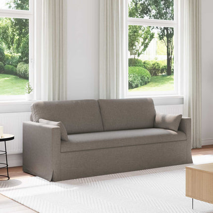 Soffa Taupe 198 x 78 x 80 cm tyg