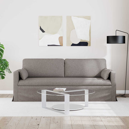 Soffa Taupe 198 x 78 x 80 cm tyg