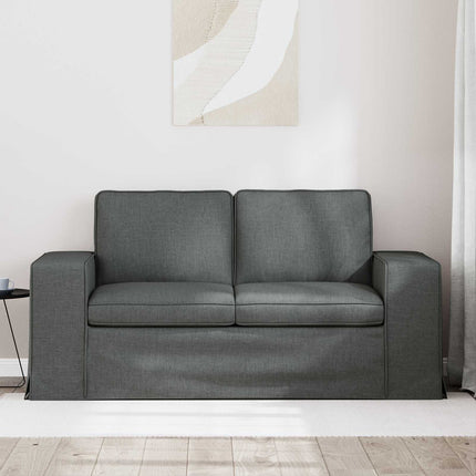 Soffa Mörkgrå 162 x 80 x 82 cm tyg