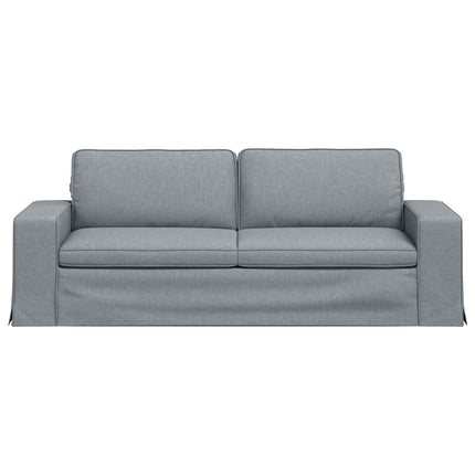 Soffa Ljusgrå 222 x 80 x 82 cm tyg
