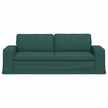 Soffa Mörkgrön 222 x 80 x 82 cm tyg