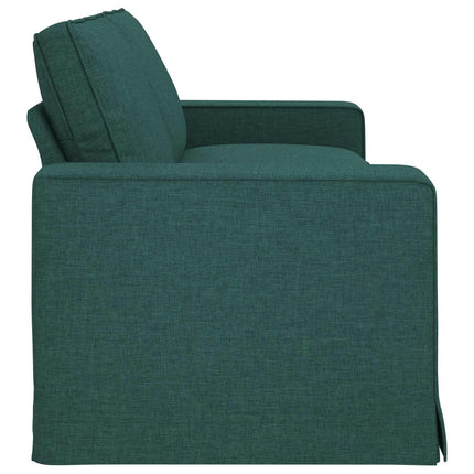 Soffa Mörkgrön 222 x 80 x 82 cm tyg