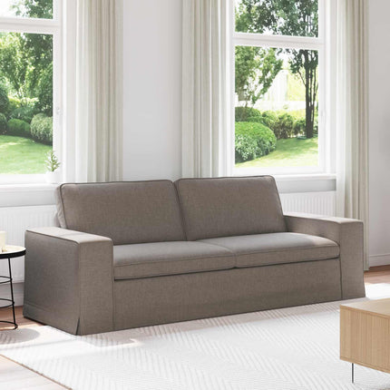 Soffa Taupe 222 x 80 x 82 cm tyg