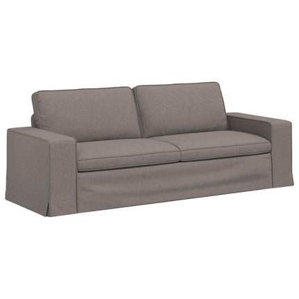 Soffa Taupe 222 x 80 x 82 cm tyg