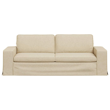 Soffa Kräm 222 x 80 x 82 cm tyg