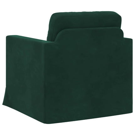 Soffa Mörkgrön 78 x 78 x 80 cm Sammet