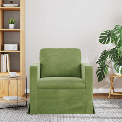 Soffa Ljusgrön 78 x 78 x 80 cm Sammet