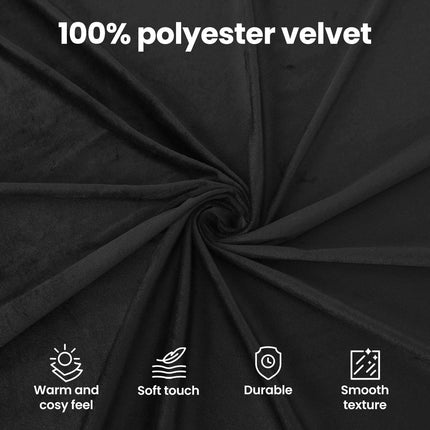 Soffa Svart 78 x 78 x 80 cm Sammet