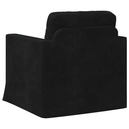 Soffa Svart 78 x 78 x 80 cm Sammet
