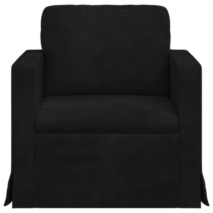Soffa Svart 78 x 78 x 80 cm Sammet