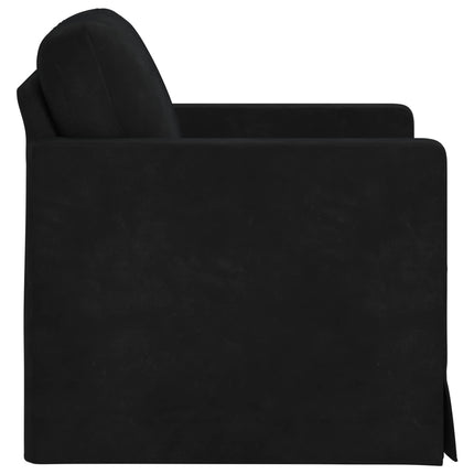 Soffa Svart 78 x 78 x 80 cm Sammet