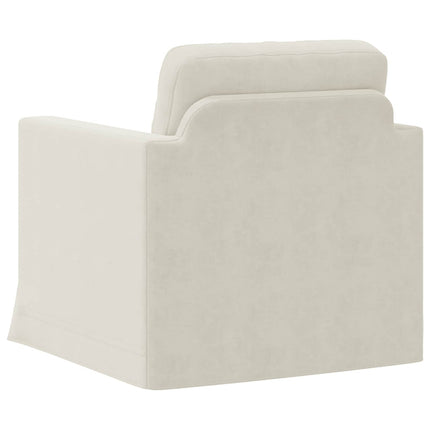 Soffa Kräm 78 x 78 x 80 cm Sammet