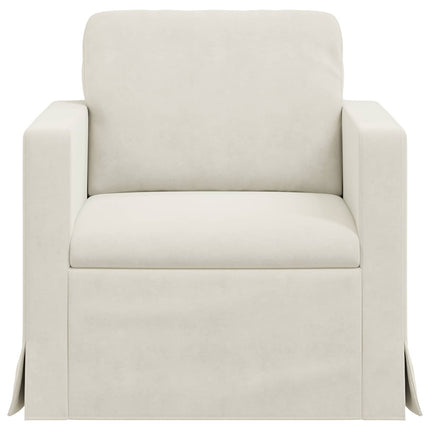 Soffa Kräm 78 x 78 x 80 cm Sammet
