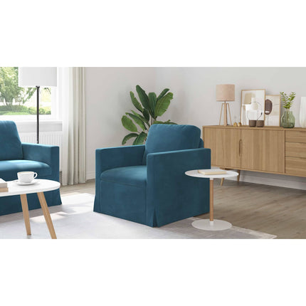 Soffa Blå 78 x 78 x 80 cm Sammet