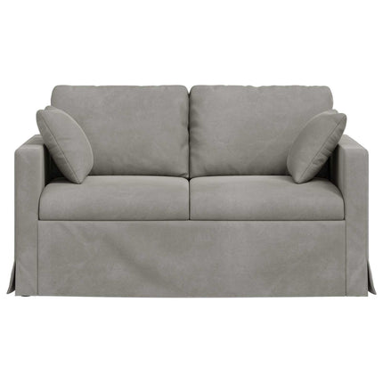 Soffa Ljusgrå 138 x 78 x 80 cm Sammet