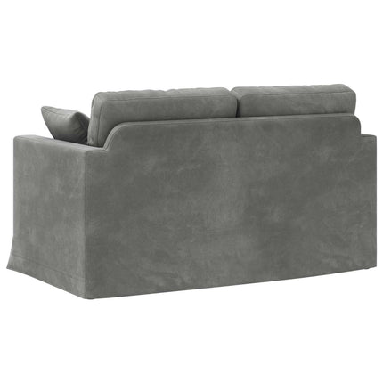 Soffa Mörkgrå 138 x 78 x 80 cm Sammet