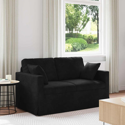 Soffa Svart 138 x 78 x 80 cm Sammet