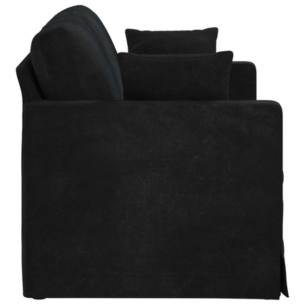 Soffa Svart 138 x 78 x 80 cm Sammet