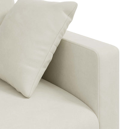 Soffa Kräm 138 x 78 x 80 cm Sammet