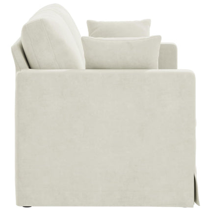 Soffa Kräm 138 x 78 x 80 cm Sammet